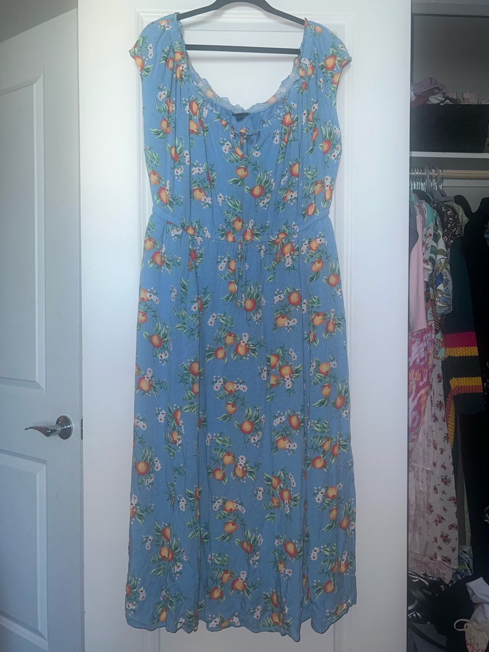 Maxi Textured Woven Double Slit Dress - Picture 3 of 3